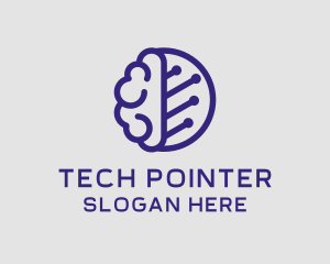 Brain Circuit Tech logo design