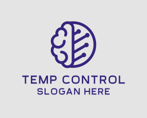 Brain Circuit Tech logo design