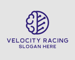 Brain Circuit Tech logo design