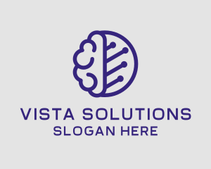 Brain Circuit Tech logo design