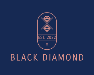 Jewelry Diamond Badge logo design