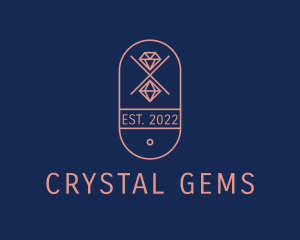 Jewelry Diamond Badge logo design