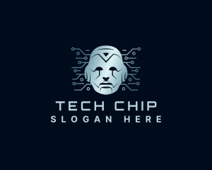 Microchip - Artificial Intelligence Robotics logo design