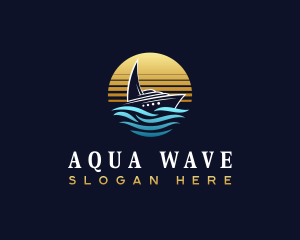 Yacht Waves Travel logo design