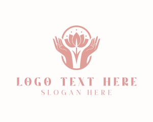 Yogi - Lotus Flower Spa logo design