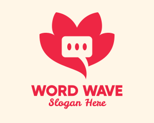 Message - Flower Message App logo design