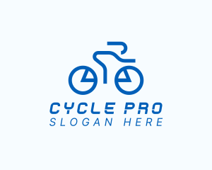 Cyclist Bicycle Race logo design