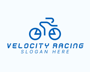 Cyclist Bicycle Race logo design