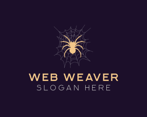 Spider - Tarantula Spider Web logo design