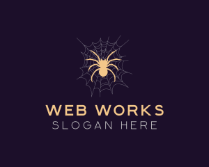 Web - Tarantula Spider Web logo design