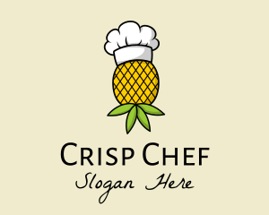 Pineapple Fruit Chef logo design