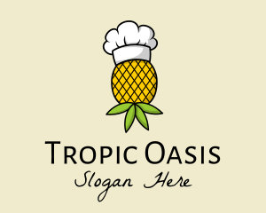 Tropic - Pineapple Fruit Chef logo design