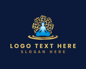 Luxury - Natural Zen Yoga logo design