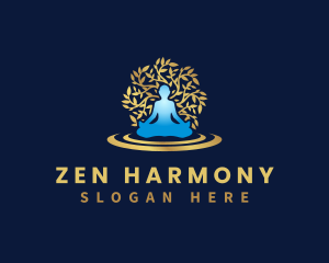 Natural Zen Yoga  logo design