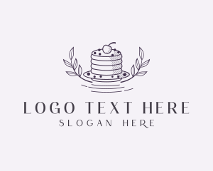 Food Blog - Sweet Pancake Dessert logo design
