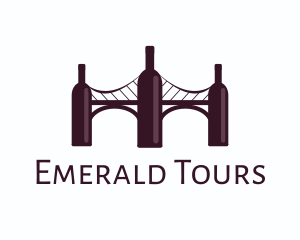 Wine Tour Bridge logo design