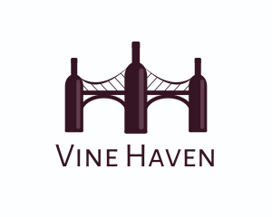 Wine Tour Bridge logo design