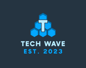 Techno - Honey Comb Software logo design