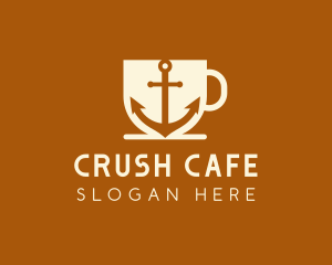 Anchor Mug Cafe logo design