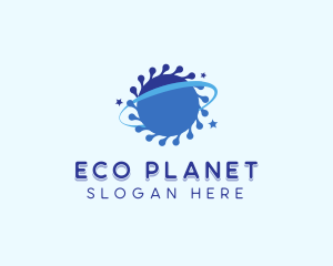 Star Virus Planet logo design