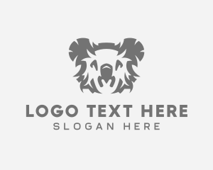 Veterinarian - Blue Koala Head logo design