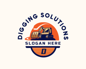 Digging Demolition Quarry logo design