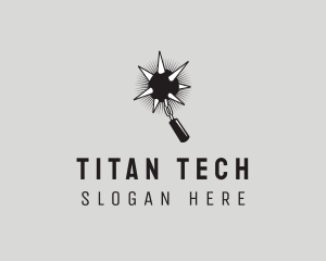 Titan - Titan Morning Star Weapon logo design