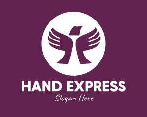 Charity Bird Hands logo design