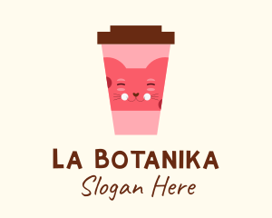Cat Cafe Drink  Logo