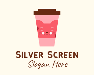 Cat Cafe Drink  Logo