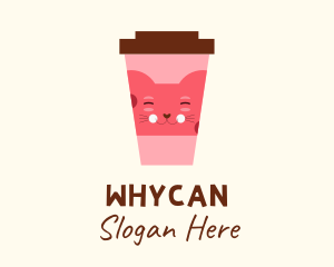 Cat Cafe Drink  Logo