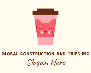 Drink - Cat Cafe Drink logo design