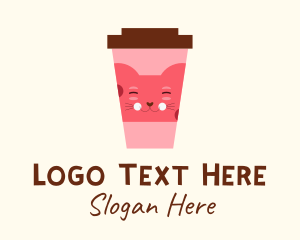 Veterinarian - Cat Cafe Drink logo design