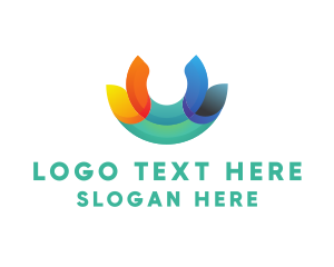 Business - Colorful Business Letter U logo design