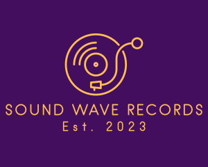 Record - Vinyl Record Player logo design