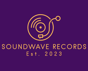 Vinyl Record Player logo design