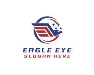 Aviation Eagle Wings logo design