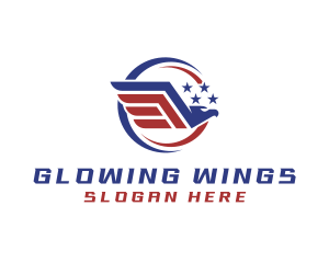 Aviation Eagle Wings logo design