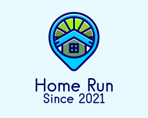 Home Listing Location Pin logo design