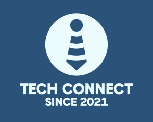 Bluetooth - Wifi Signal Necktie logo design