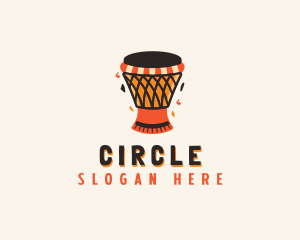 Musical African Drum  Logo