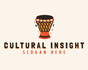 Musical African Drum  logo design