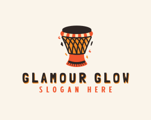 Performer - Musical African Drum logo design