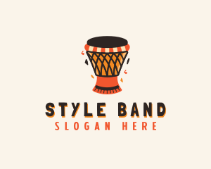 Musical African Drum  logo design