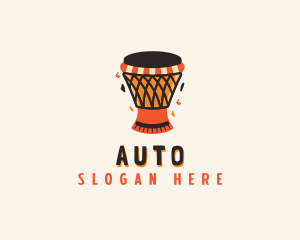 Drummer - Musical African Drum logo design