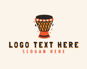 African - Musical African Drum logo design