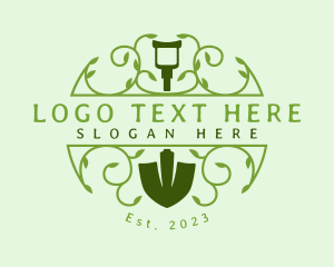 Garden - Ornamental Garden Shovel logo design