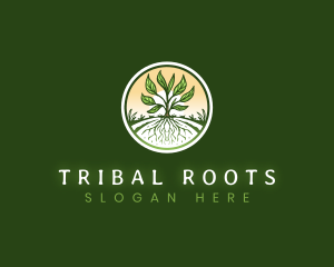 Root Plant Crop logo design