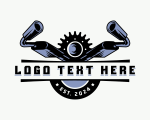 Mechanic - Muffler Automotive Garage logo design