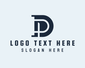 Letter Dp - Modern Elegant Business logo design